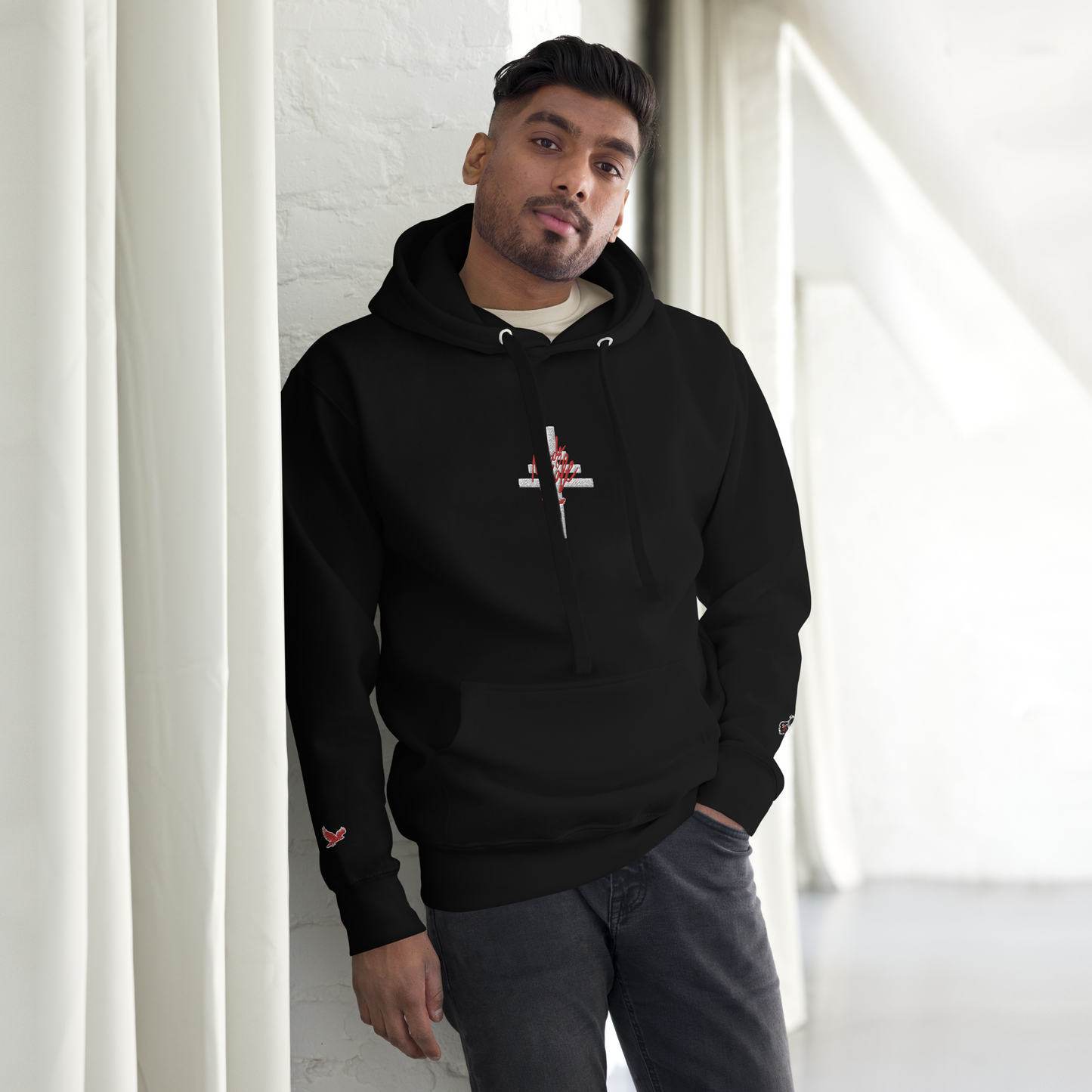 Nobody Safe “Triple Cross” Embroidered Hoody