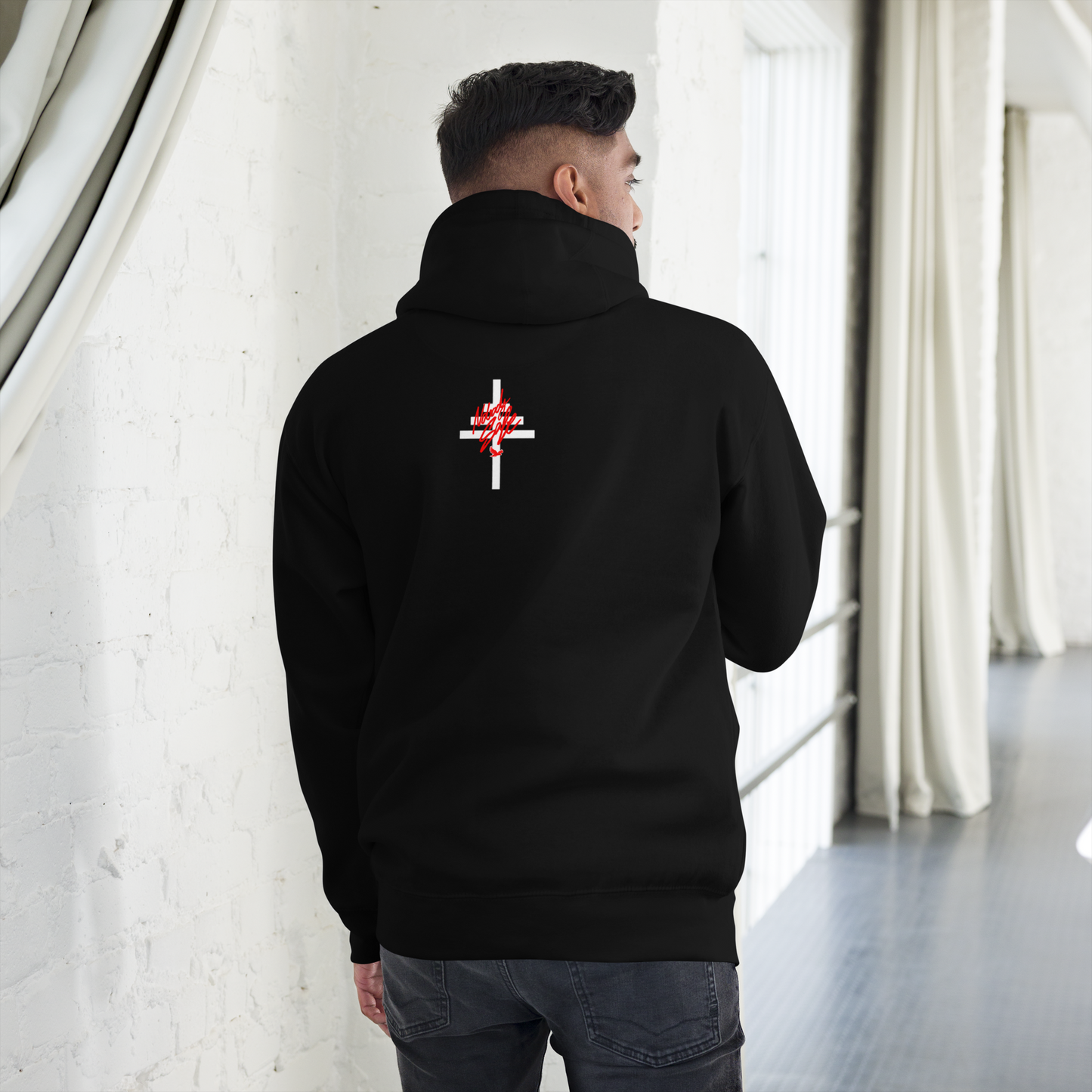 Nobody Safe “Triple Cross” Embroidered Hoody